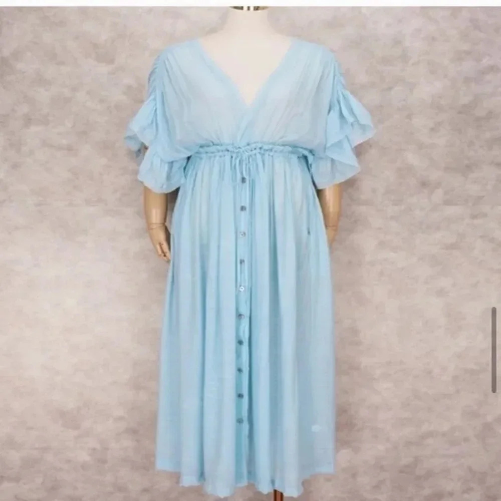Vintage Bohemian Long Beach Dress - Picture 8 of 12